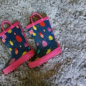 Oaki girls size 7 rain boots (toddler)